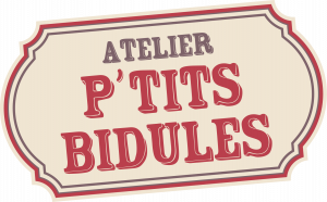 LOGO Atelier P'tits Bidules, boutique en ligne accessoires faits main en France.